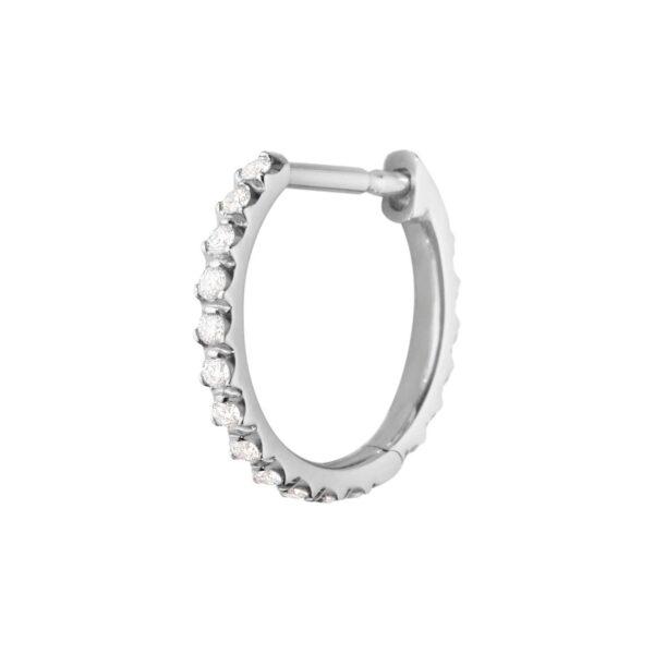 Georg Jensen - Signatur Øreringe 0,10 ct 18 K Hvidguld