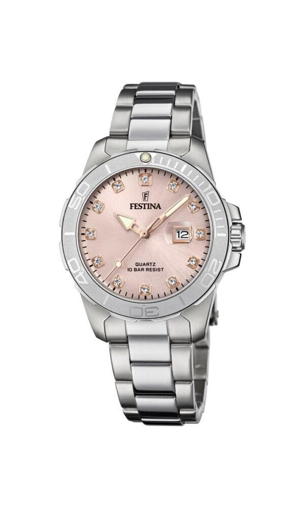 Festina - Sportur til kvinder i stål