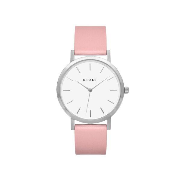 Klarf Classic Sølv Pink Læder