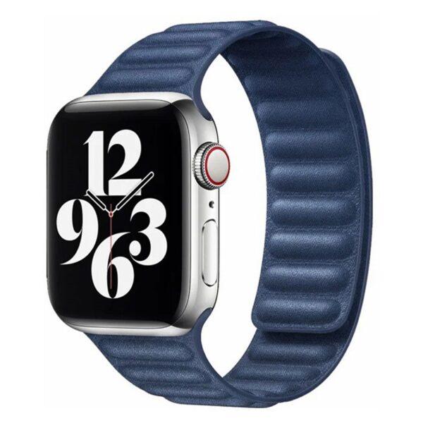 Lippa Apple Watch Rem i Finewoven Navy Blå 38-41