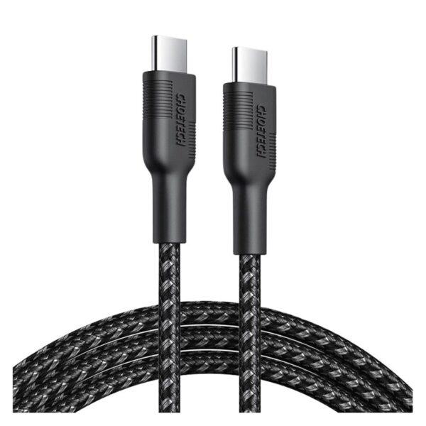 Choetech 1,2 m USB-C til USB-C PD 60W Kabel Sort