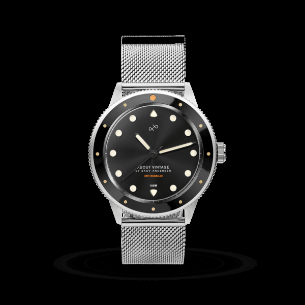 About Vintage 1971 Stagediver Stål Sort 36mm Ur