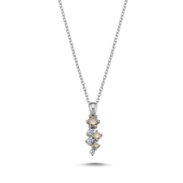 Nuran – Twinkle Vedhæng 0,19 Ct Brun W Si 14 K Hvidguld