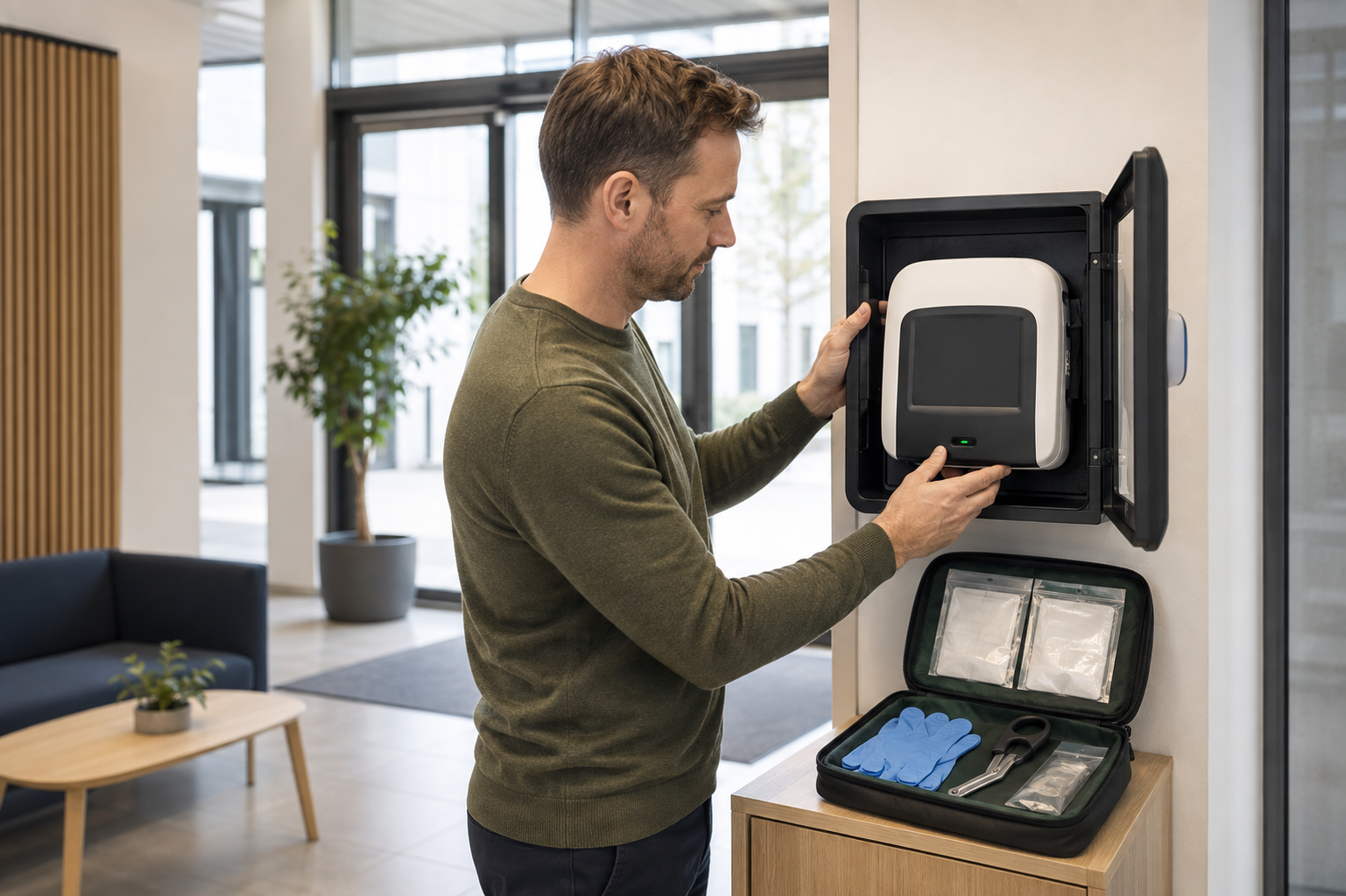 En hjertestarter AED7000 er en investering i et velfungerende beredskab